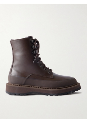 Le Monde Béryl - Dolomite Shearling-lined Leather Ankle Boots - Brown - IT36,IT36.5,IT37,IT37.5,IT38,IT38.5,IT39,IT39.5,IT40,IT40.5,IT41,IT41.5,IT42