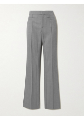 Chloé - Wool Flared Slim-fit Pants - Gray - FR 34,FR 36,FR 38,FR 40,FR 42,FR 44,FR 46