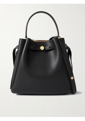 Tory Burch - Romy Textured-leather Shoulder Bag - Black - One size