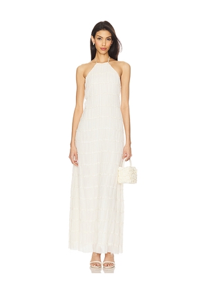MORE TO COME Michelle Maxi Dress in Ivory. Size L. Also in M, S, XL, XS, XXS.
