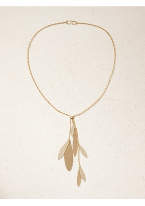 Ileana Makri - Falling Leaves 18-karat Gold Diamond Necklace - One size