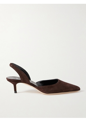 STAUD - Sebastian Suede Slingback Pumps - Brown - IT35,IT35.5,IT36,IT36.5,IT37,IT37.5,IT38,IT38.5,IT39,IT39.5,IT40,IT40.5,IT41,IT42