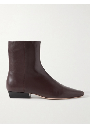 STAUD - Wally Leather Ankle Boots - Brown - IT35,IT36,IT36.5,IT37,IT37.5,IT38,IT38.5,IT39,IT39.5,IT40,IT40.5,IT41,IT42