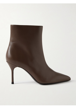 STAUD - Sebastian Leather Ankle Boots - Brown - IT35,IT36,IT37,IT37.5,IT38,IT38.5,IT39,IT39.5,IT40,IT40.5,IT41,IT42