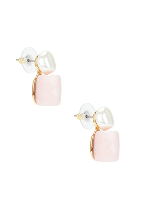 Lele Sadoughi Pebble Stud Earring in Blush.