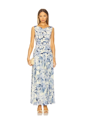 NICHOLAS Melia Midi Dress in Blue. Size 0. Also in 4.