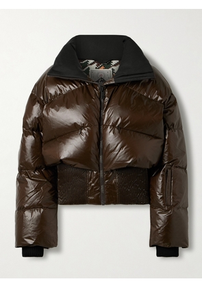Perfect Moment - Auretta Quilted Down Ski Jacket - Brown - x small,small,medium,large