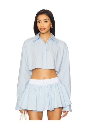 Lovers and Friends Palmer Cropped Top in Baby Blue. Size M. Also in XS, S.