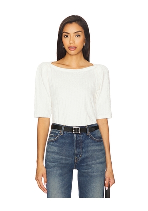 Nation Los Angeles Deana Envelope Shirt in White. Size L. Also in XS, S, M, XL/1X.