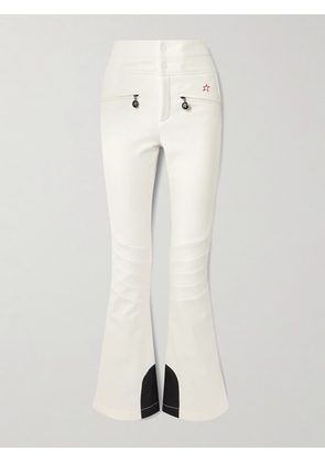 Perfect Moment - Aurora Embroidered Bootcut Ski Pants - White - x small,small,medium,large