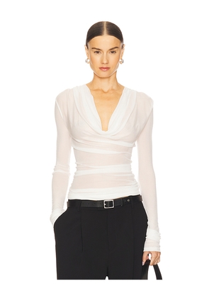 L'Academie by Marianna Rew Top in Ivory. Size M. Also in XS.