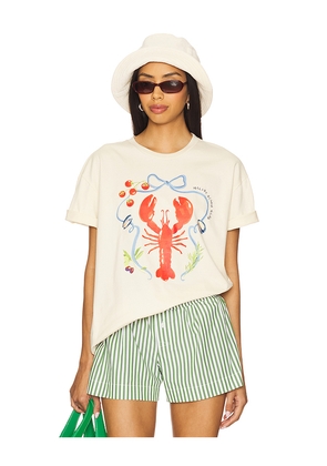 Lovers and Friends Cover Up Tee in Cream. Size L. Also in XS, XXS.