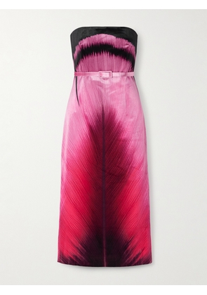 Mary Katrantzou - Arnim Velvet Midi Dress - Pink - UK 6,UK 8,UK 10,UK 12,UK 14,UK 16