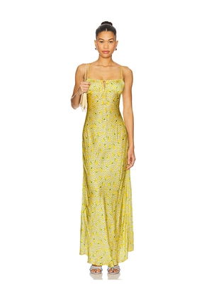Leslie Amon Slip Dress in Yellow. Size L. Also in M.