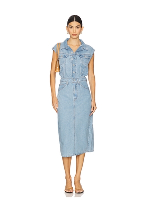 LEVI'S Iconic Sleeveless Dress in Blue. Size L. Also in S.