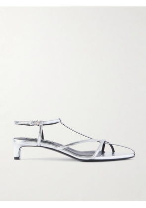 Jil Sander - Metallic Leather Sandals - Silver - IT35,IT36,IT36.5,IT37,IT37.5,IT38,IT38.5,IT39,IT39.5,IT40,IT40.5,IT41