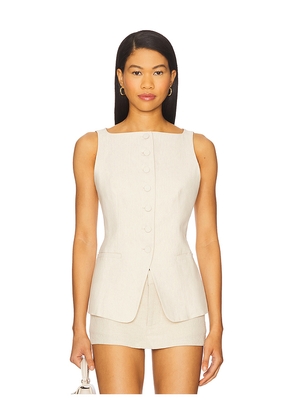 L'Academie by Marianna Ami Top in Beige. Size L. Also in XS, XXS, S, M.