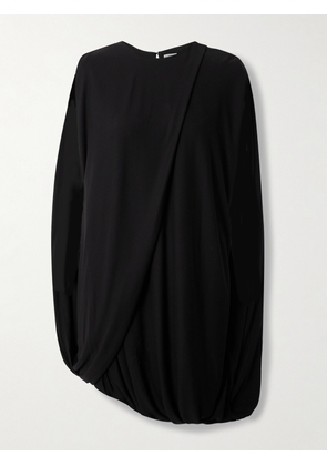 LOEWE - Draped Crepe Mini Dress - Black - FR 36,FR 38,FR 40,FR 42