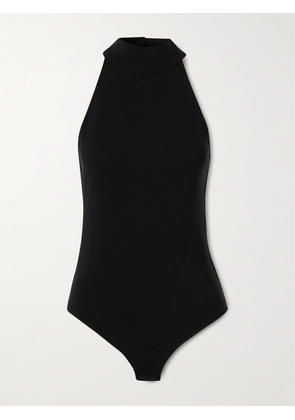 COURREGES - Stretch-jersey Halterneck Bodysuit - Black - x small,small,medium,large,x large,xx large