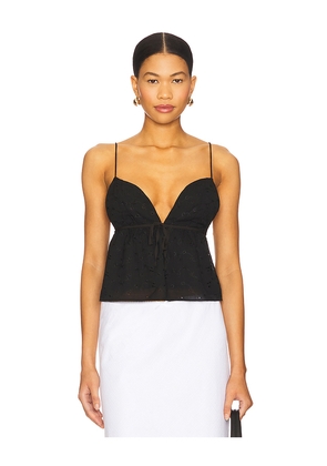 MORE TO COME Krystal Baby Doll Top in Black. Size L. Also in XS, XXS, S, M, XL.