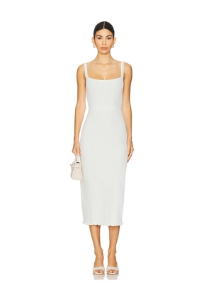 L'Academie by Marianna Eryn Midi Dress in Ivory. Size L. Also in S, M, XL.