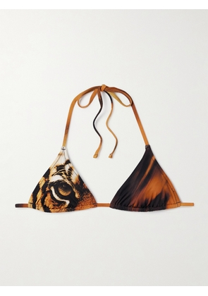 SKIMS - + Roberto Cavalli Signature Swim Triangle Top - Tiger Face - Multi - XXS,XS,S,M,L,XL,2XL
