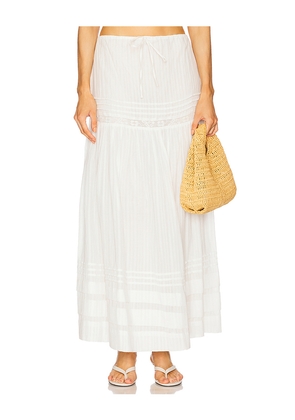 LSPACE Reia Skirt in White. Size L. Also in XS, M, XL.