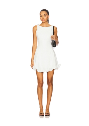 Line & Dot Celesta Mini Dress in White. Size L. Also in S, XS, M.