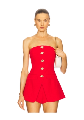 Line & Dot Dariel Top in Red. Size L. Also in S, XS, M, XL.