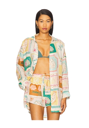 LSPACE Rio Tunic in Neutral,Green. Size M/L. Also in XL.