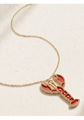 L’Atelier Nawbar - Lobster 18-karat Gold, Coral And Diamond Necklace - One size