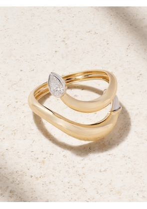 L’Atelier Nawbar - Boa Small 18-karat Gold Diamond Ring - 5,6,7
