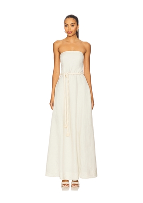 LPA Everli Maxi Dress in Neutral. Size L. Also in XXS, XS, S, M, XL.
