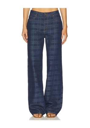 LIONESS Top Model Jeans in Blue. Size L. Also in XXS, XS, S, M, XL, XXL.