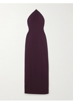 Solace London - Senna Strapless Crepe Maxi Dress - Purple - UK 4,UK 6,UK 8,UK 10,UK 12,UK 14,UK 16