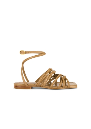 Nora Lozza Mesh Sandal in Brown. Size 10. Also in 6, 7, 8, 9.