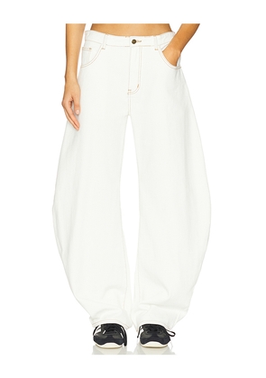 LIONESS Horseshoe Jeans in Cream. Size L. Also in XXS, XS, S, M, XL, XXL.