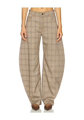 LIONESS Horseshoe Pant in Brown. Size L. Also in XXS, XS, S, M, XL, XXL.