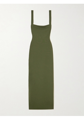 Solace London - Joni Stretch-crepe Maxi Dress - Green - UK 4,UK 6,UK 8,UK 10,UK 12,UK 14,UK 16