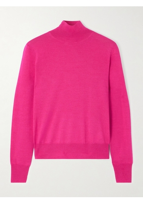 Carolina Herrera - Wool And Cashmere-blend Turtleneck Sweater - Red - xx small,x small,small,medium,large,x large,xx large