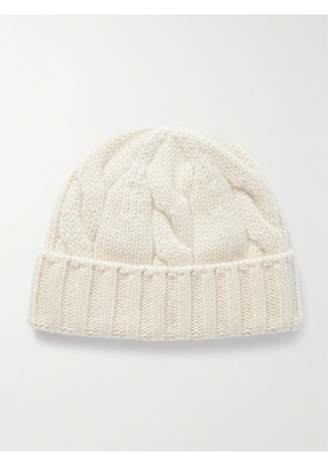 Loro Piana - Cable-knit Cashmere Beanie - Cream - S,M,L