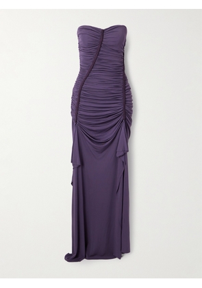 Christopher Esber - Shibari Jersey Maxi Dress - Purple - UK 6,UK 8,UK 10,UK 12,UK 14