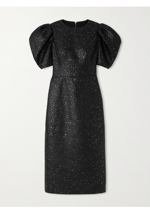 Carolina Herrera - Sequin-embellished Metallic Tweed Midi Dress - Black - US0,US2,US4,US6,US8,US10,US12,US14