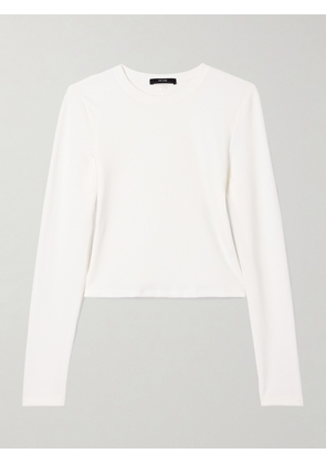 THE PARK - Heather Stretch-tencel™ Lyocell T-shirt - Ivory - xx small,x small,small,medium,large,x large,xx large