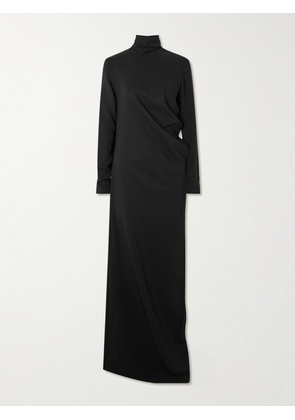 TOTEME - Draped Jersey Turtleneck Maxi Dress - Black - DK32,DK34,DK36,DK38,DK40