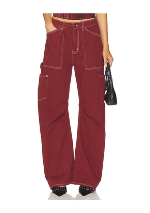 LIONESS Miami Vice Pant in Red. Size M. Also in S.
