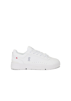 On The Roger Advantage Sneakers in White. Size 11.5. Also in 7, 7.5, 8, 8.5, 12.5, 13.