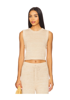 LSPACE En Route Top in Tan. Size L. Also in S, M, XL.