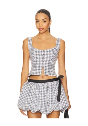 MAJORELLE Micah Top in Black. Size L. Also in XXS, XS, S, M, XL.