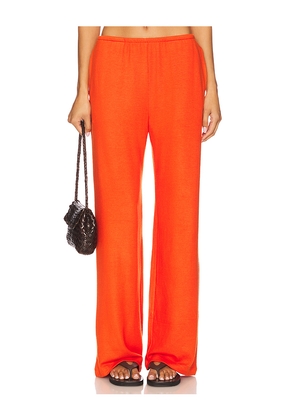LESET Lauren Pocket Pant in Red. Size L. Also in S.